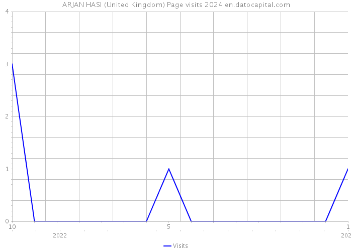 ARJAN HASI (United Kingdom) Page visits 2024 