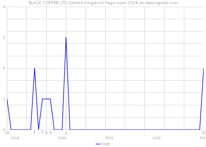 BLACK COFFEE LTD (United Kingdom) Page visits 2024 