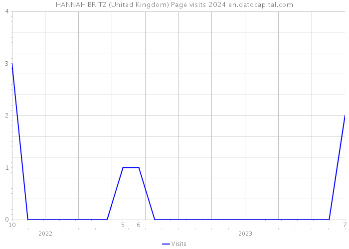 HANNAH BRITZ (United Kingdom) Page visits 2024 