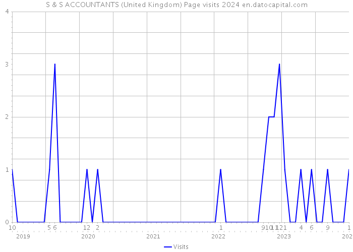 S & S ACCOUNTANTS (United Kingdom) Page visits 2024 