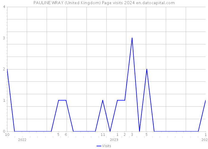 PAULINE WRAY (United Kingdom) Page visits 2024 