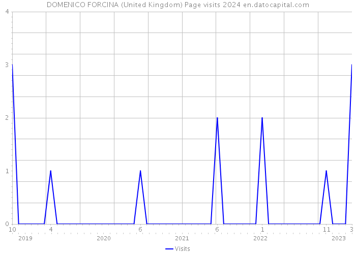 DOMENICO FORCINA (United Kingdom) Page visits 2024 