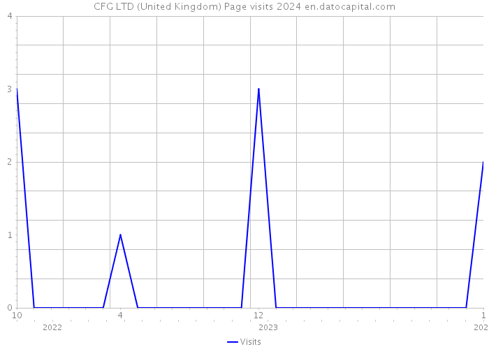 CFG LTD (United Kingdom) Page visits 2024 