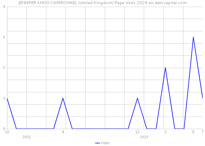 JENNIFER KHOO CARMICHAEL (United Kingdom) Page visits 2024 