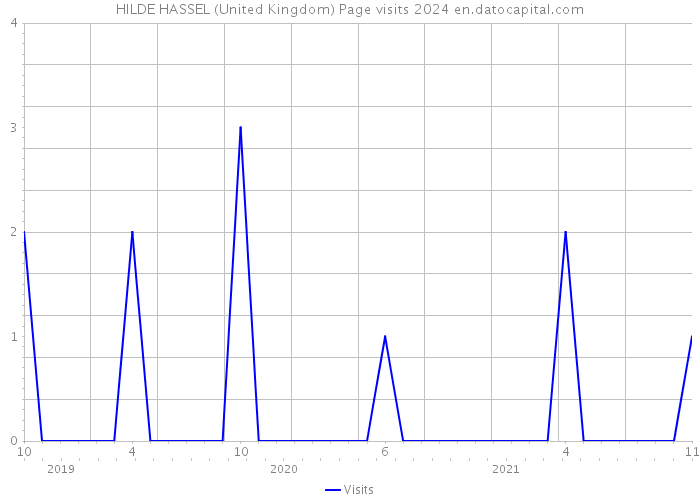 HILDE HASSEL (United Kingdom) Page visits 2024 