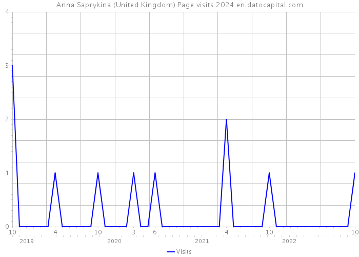 Anna Saprykina (United Kingdom) Page visits 2024 