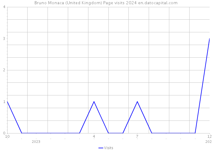 Bruno Monaca (United Kingdom) Page visits 2024 