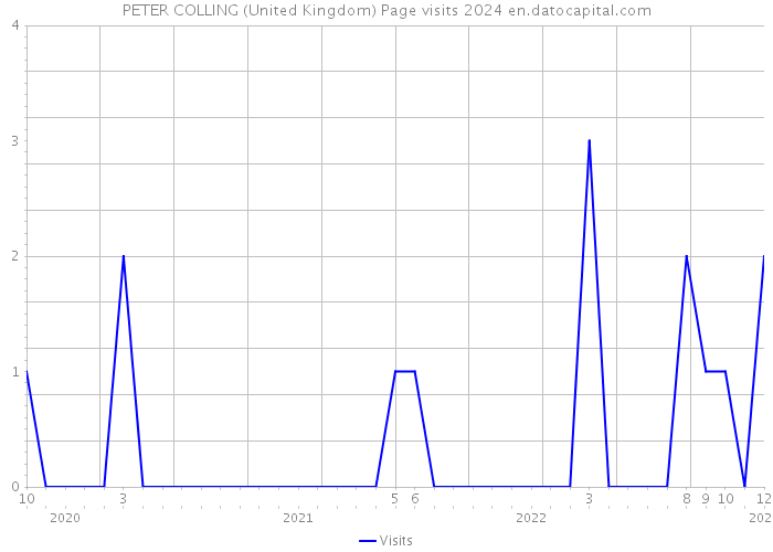 PETER COLLING (United Kingdom) Page visits 2024 