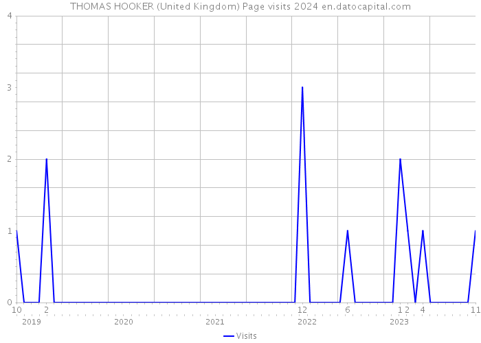 THOMAS HOOKER (United Kingdom) Page visits 2024 