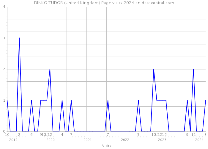 DINKO TUDOR (United Kingdom) Page visits 2024 