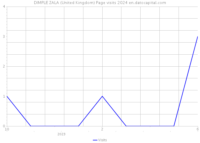 DIMPLE ZALA (United Kingdom) Page visits 2024 