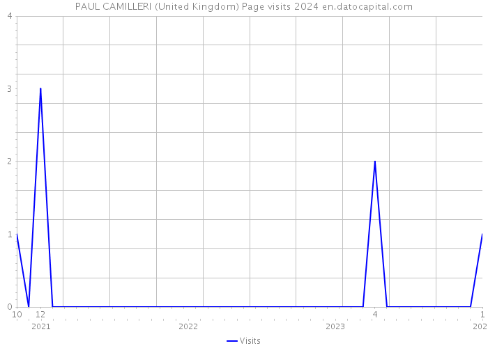PAUL CAMILLERI (United Kingdom) Page visits 2024 