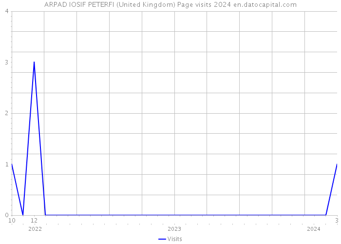 ARPAD IOSIF PETERFI (United Kingdom) Page visits 2024 