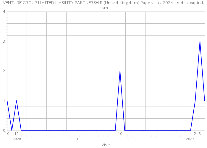 VENTURE GROUP LIMITED LIABILITY PARTNERSHIP (United Kingdom) Page visits 2024 