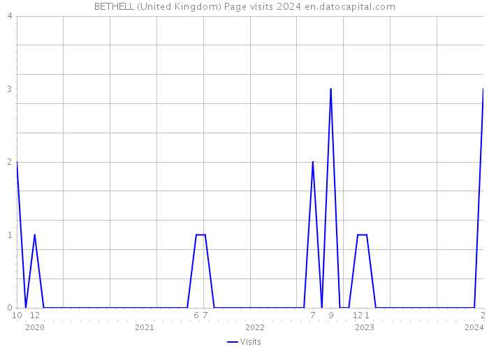 BETHELL (United Kingdom) Page visits 2024 