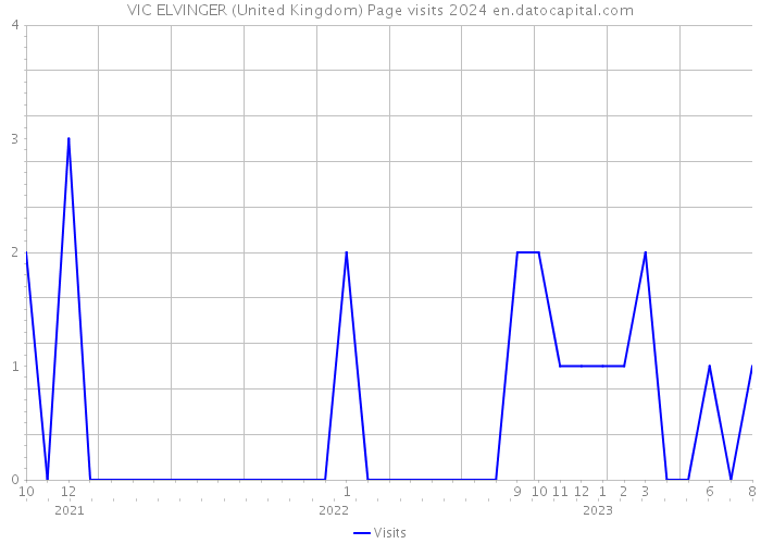 VIC ELVINGER (United Kingdom) Page visits 2024 