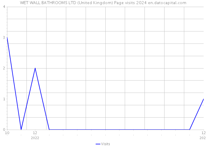 WET WALL BATHROOMS LTD (United Kingdom) Page visits 2024 