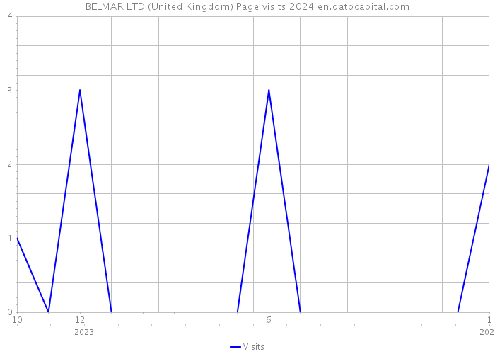 BELMAR LTD (United Kingdom) Page visits 2024 