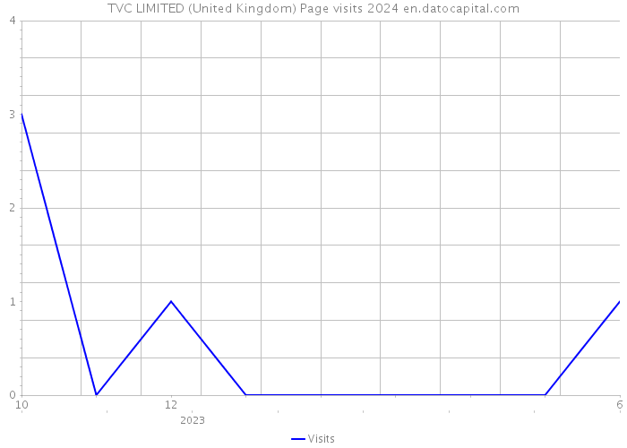 TVC LIMITED (United Kingdom) Page visits 2024 