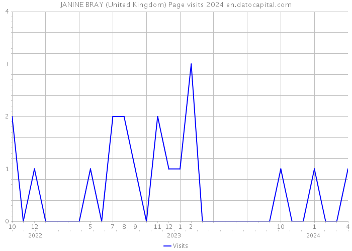 JANINE BRAY (United Kingdom) Page visits 2024 