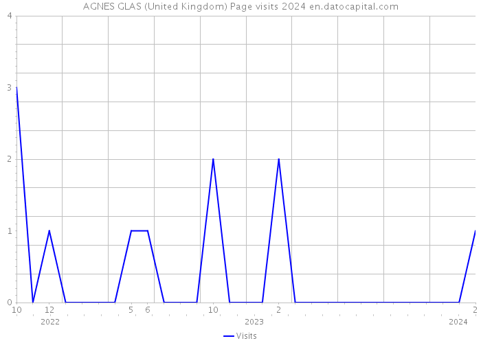 AGNES GLAS (United Kingdom) Page visits 2024 