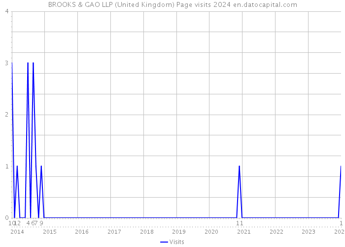 BROOKS & GAO LLP (United Kingdom) Page visits 2024 
