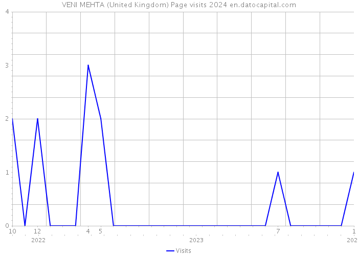 VENI MEHTA (United Kingdom) Page visits 2024 