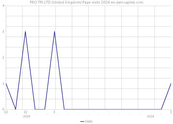 PRO TRI LTD (United Kingdom) Page visits 2024 