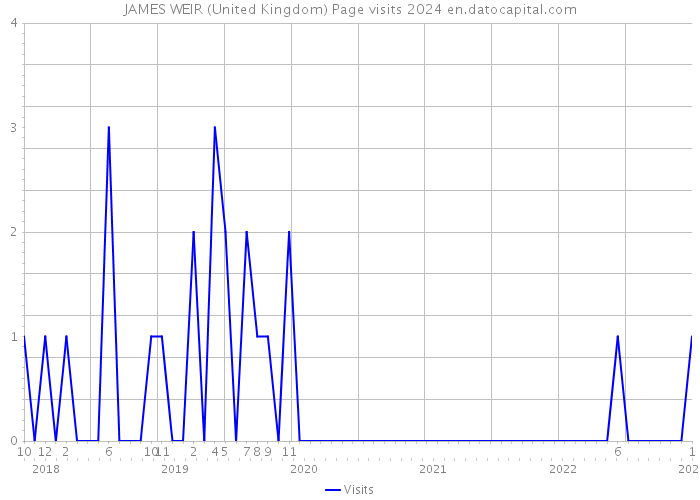 JAMES WEIR (United Kingdom) Page visits 2024 