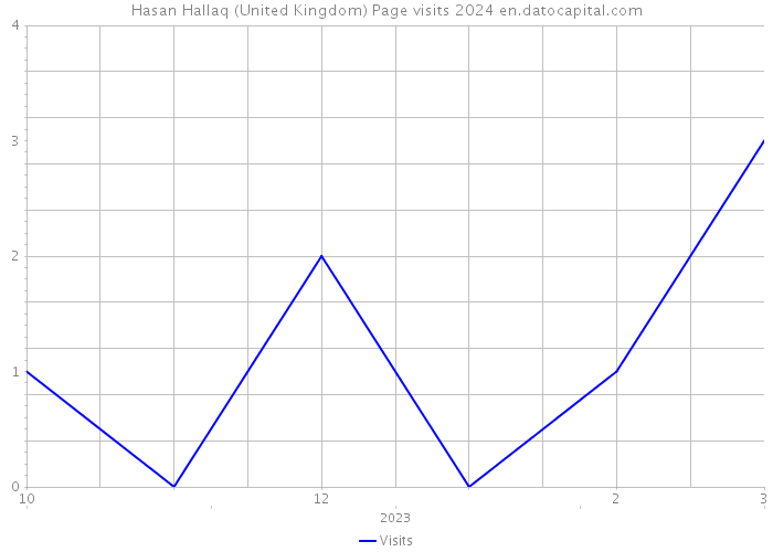 Hasan Hallaq (United Kingdom) Page visits 2024 