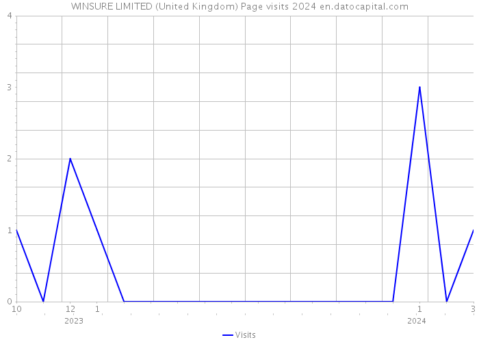 WINSURE LIMITED (United Kingdom) Page visits 2024 
