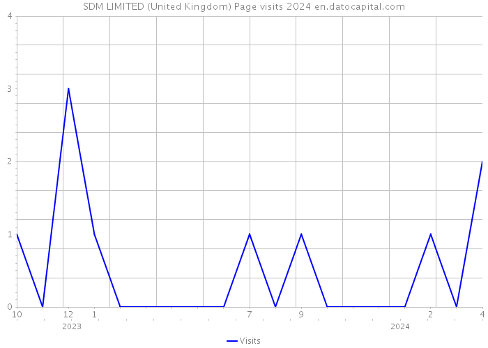 SDM LIMITED (United Kingdom) Page visits 2024 