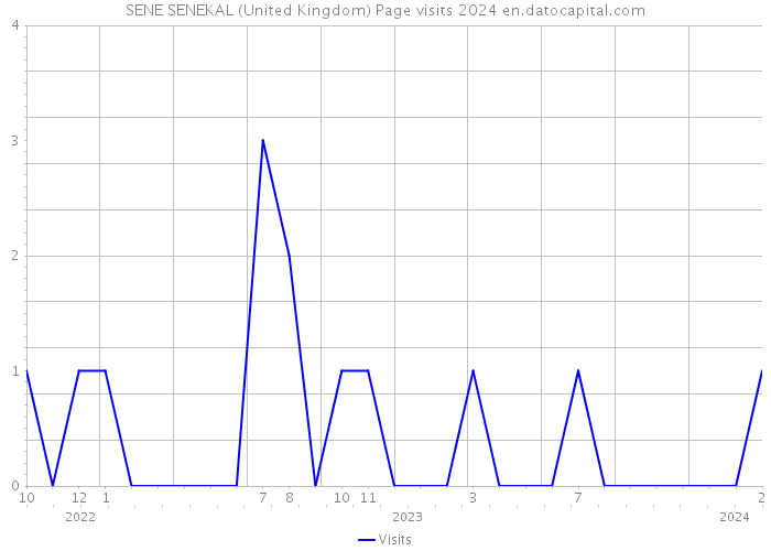 SENE SENEKAL (United Kingdom) Page visits 2024 