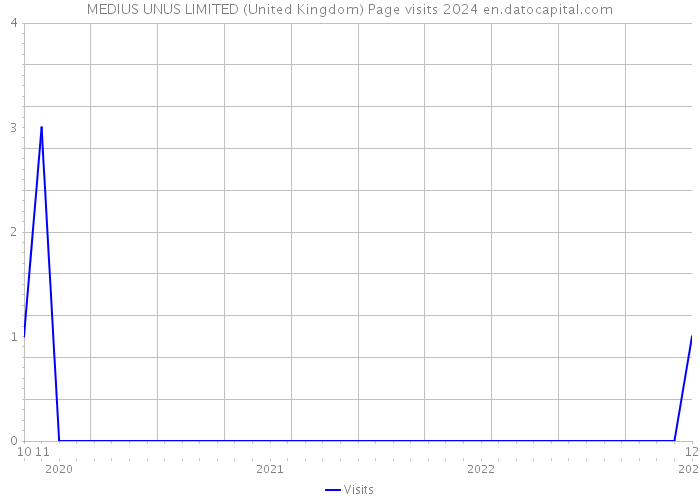 MEDIUS UNUS LIMITED (United Kingdom) Page visits 2024 