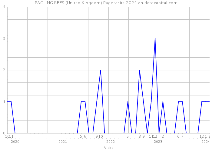 PAOLING REES (United Kingdom) Page visits 2024 