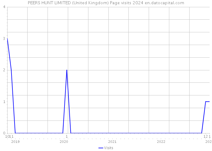 PEERS HUNT LIMITED (United Kingdom) Page visits 2024 