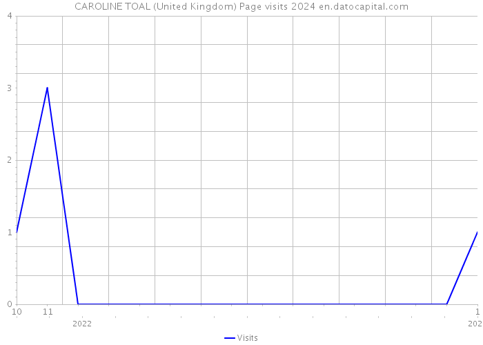 CAROLINE TOAL (United Kingdom) Page visits 2024 