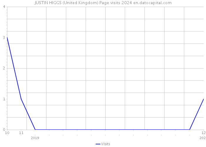 JUSTIN HIGGS (United Kingdom) Page visits 2024 