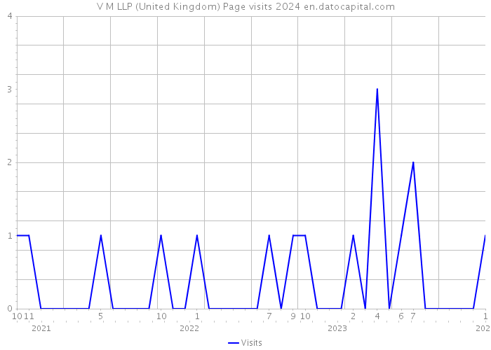 V M LLP (United Kingdom) Page visits 2024 