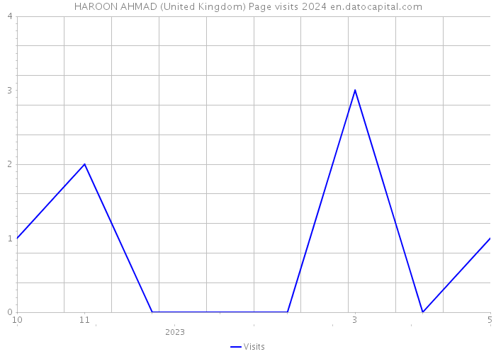 HAROON AHMAD (United Kingdom) Page visits 2024 