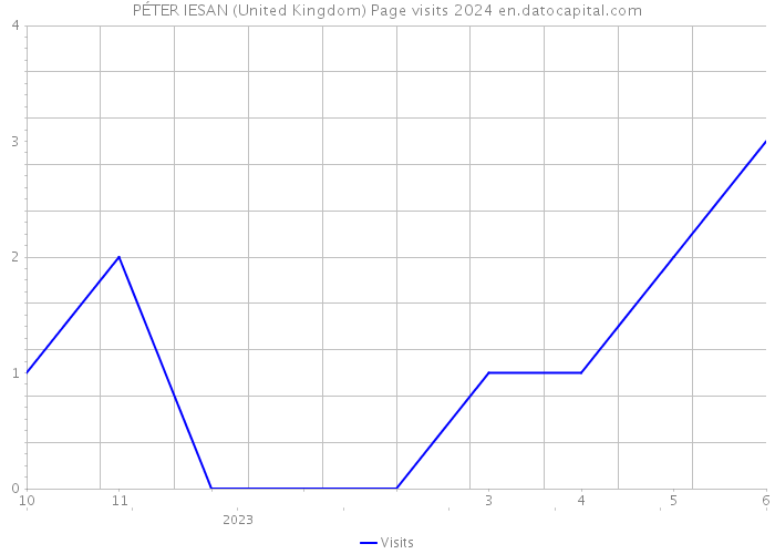 PÉTER IESAN (United Kingdom) Page visits 2024 