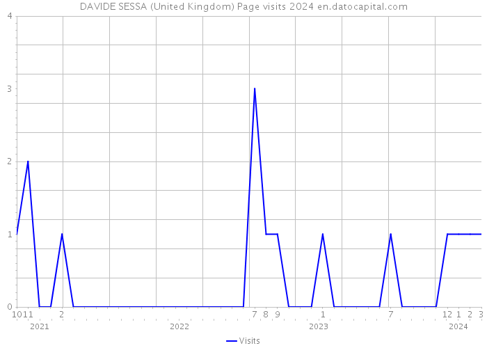 DAVIDE SESSA (United Kingdom) Page visits 2024 