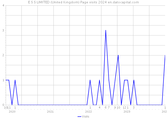 E S S LIMITED (United Kingdom) Page visits 2024 