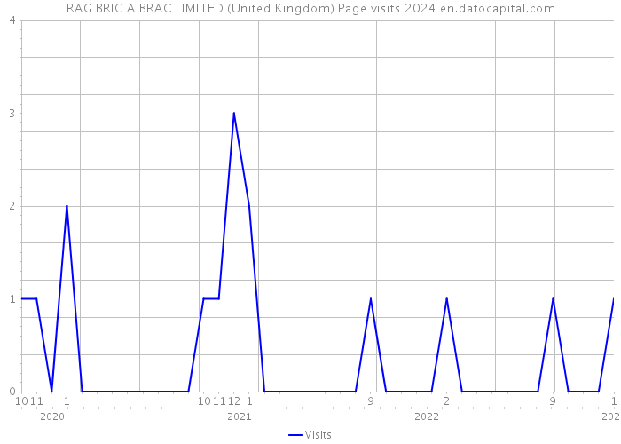 RAG BRIC A BRAC LIMITED (United Kingdom) Page visits 2024 