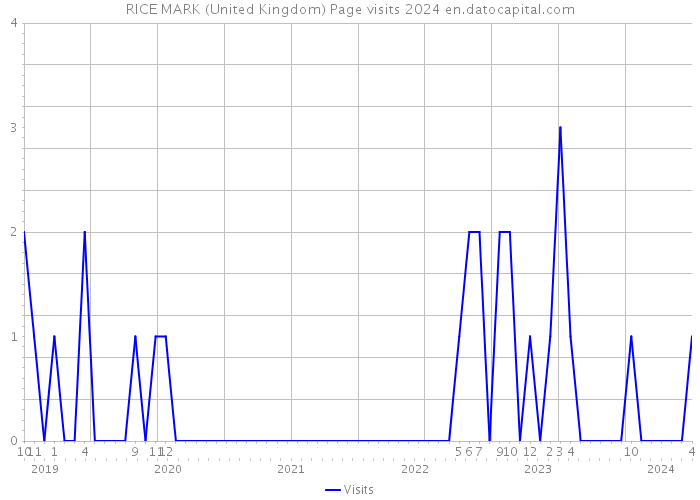 RICE MARK (United Kingdom) Page visits 2024 