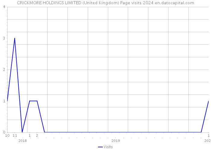 CRICKMORE HOLDINGS LIMITED (United Kingdom) Page visits 2024 