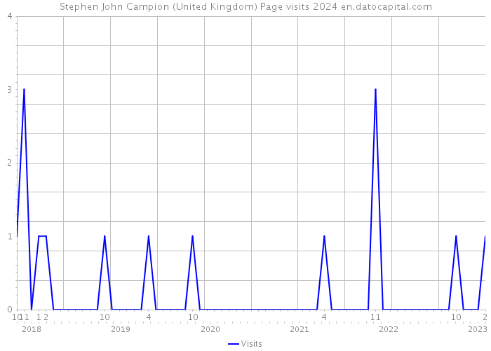 Stephen John Campion (United Kingdom) Page visits 2024 