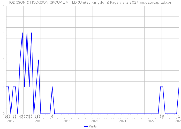 HODGSON & HODGSON GROUP LIMITED (United Kingdom) Page visits 2024 