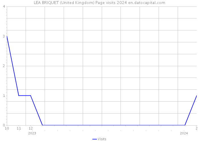 LEA BRIQUET (United Kingdom) Page visits 2024 