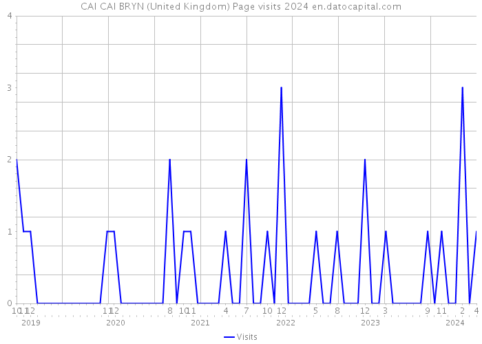 CAI CAI BRYN (United Kingdom) Page visits 2024 